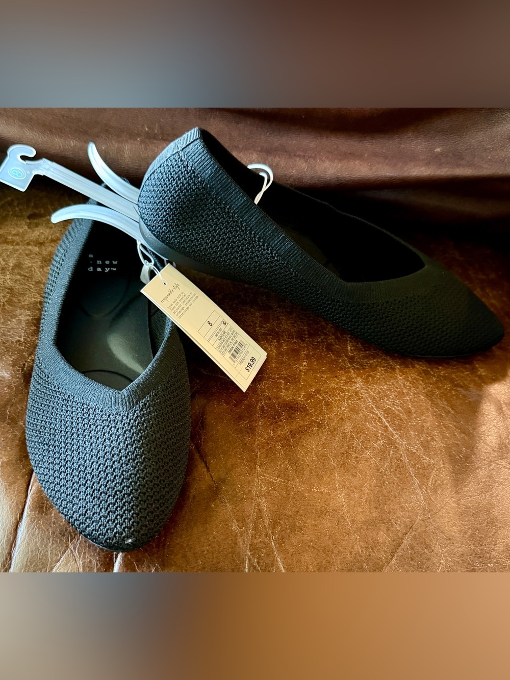 Target Black Knit Slip-On Ballet Flats